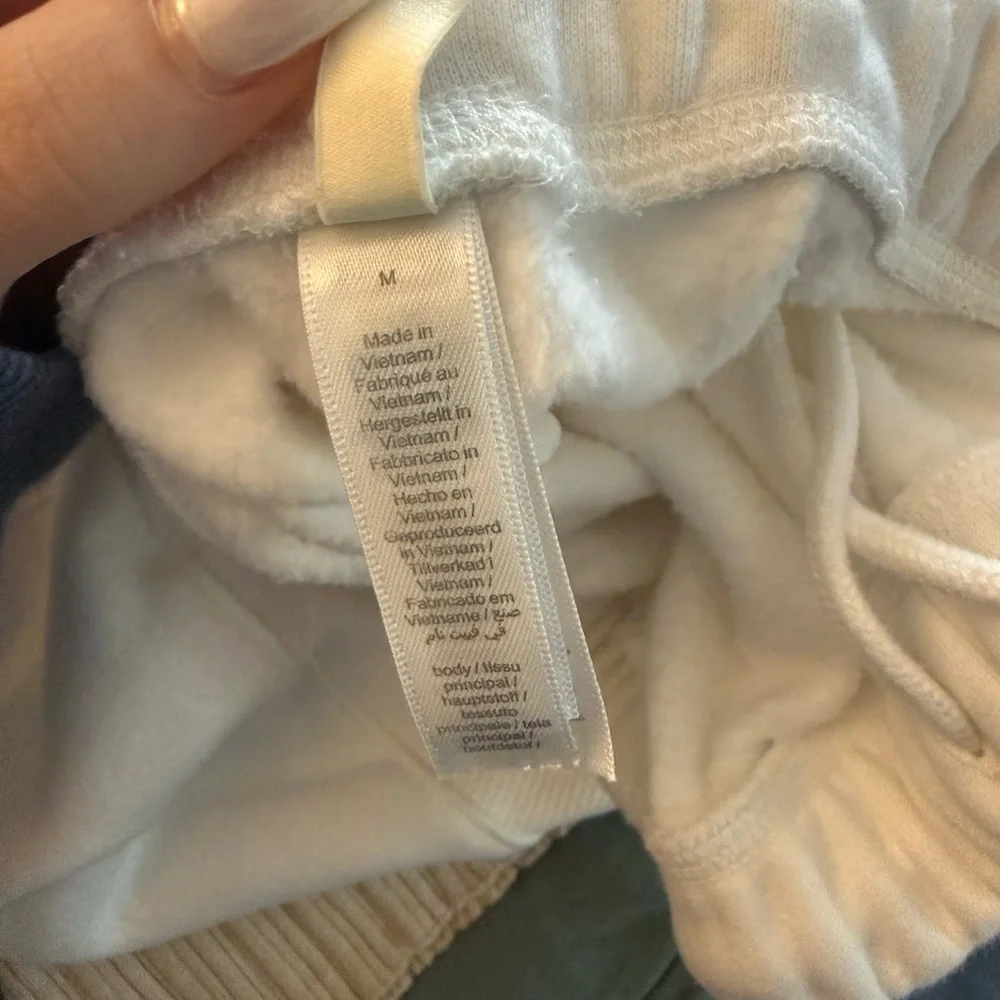 SKIMS Cotton Fleece Classic Straight Leg Pant in Marble - Picture 7 of 7